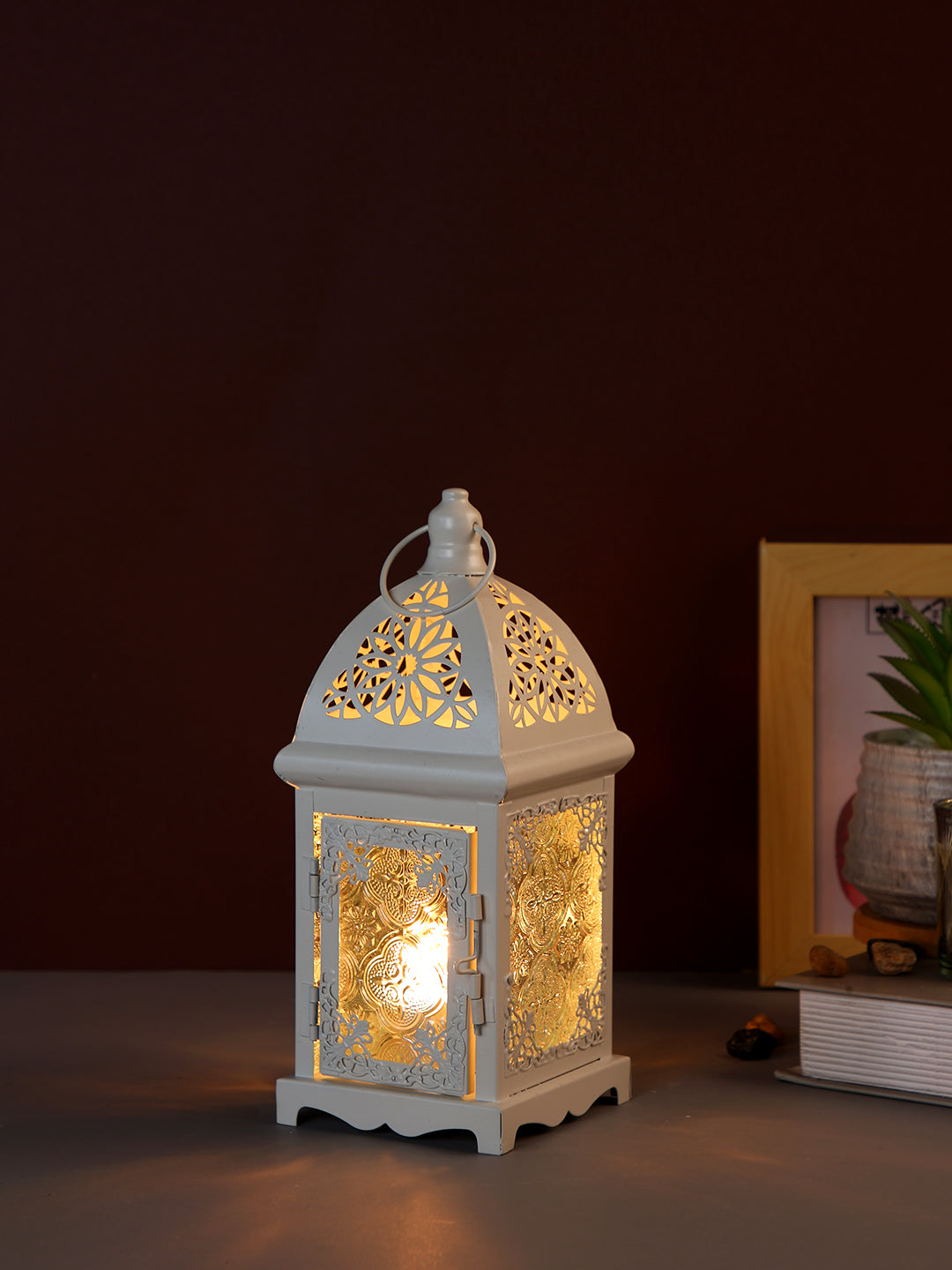 White Candle Holder
