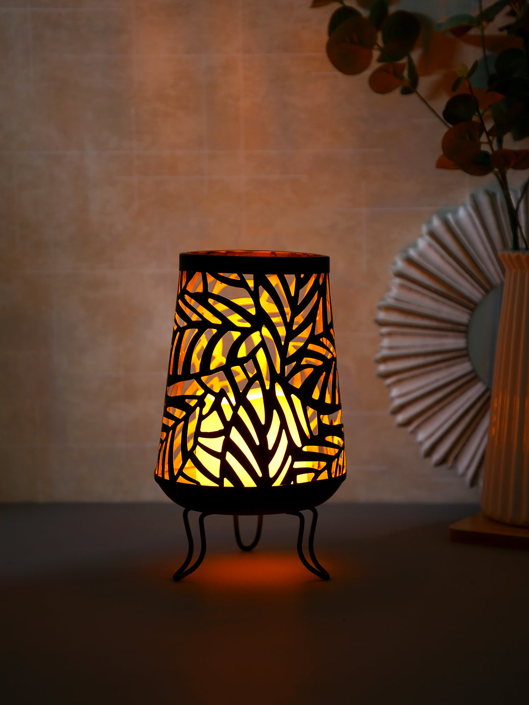 Black Candle Holder