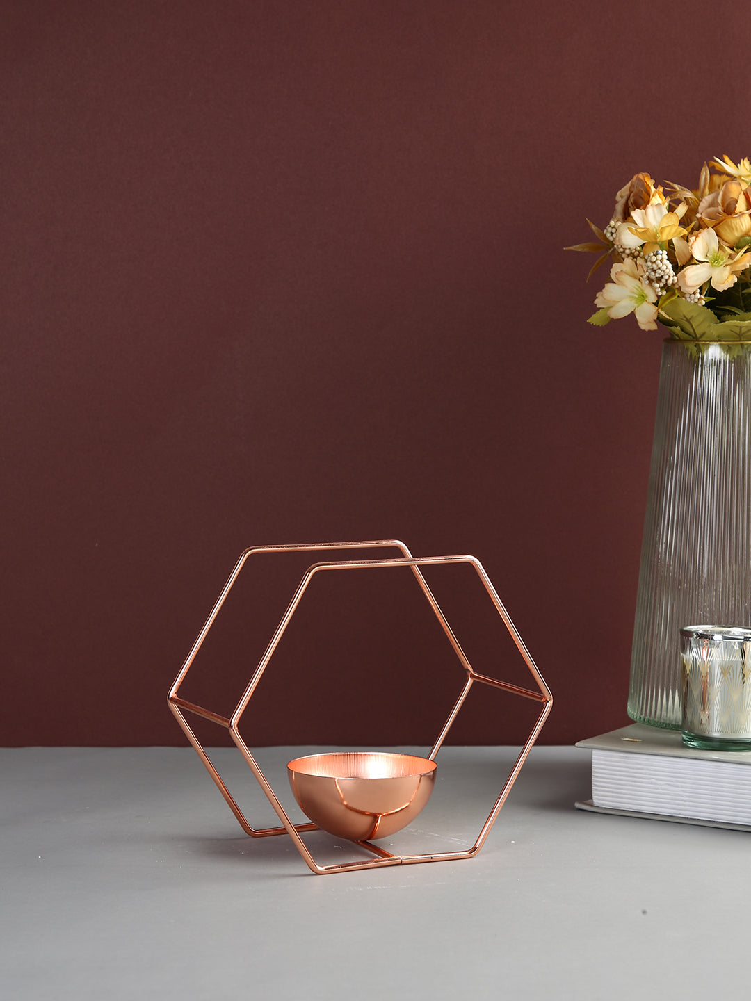 Gold-Toned Candle Holder