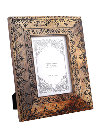 Brown & Black Wooden Photo Frame