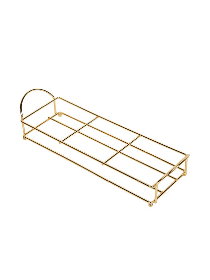 Rectangular Golden Metal Tray