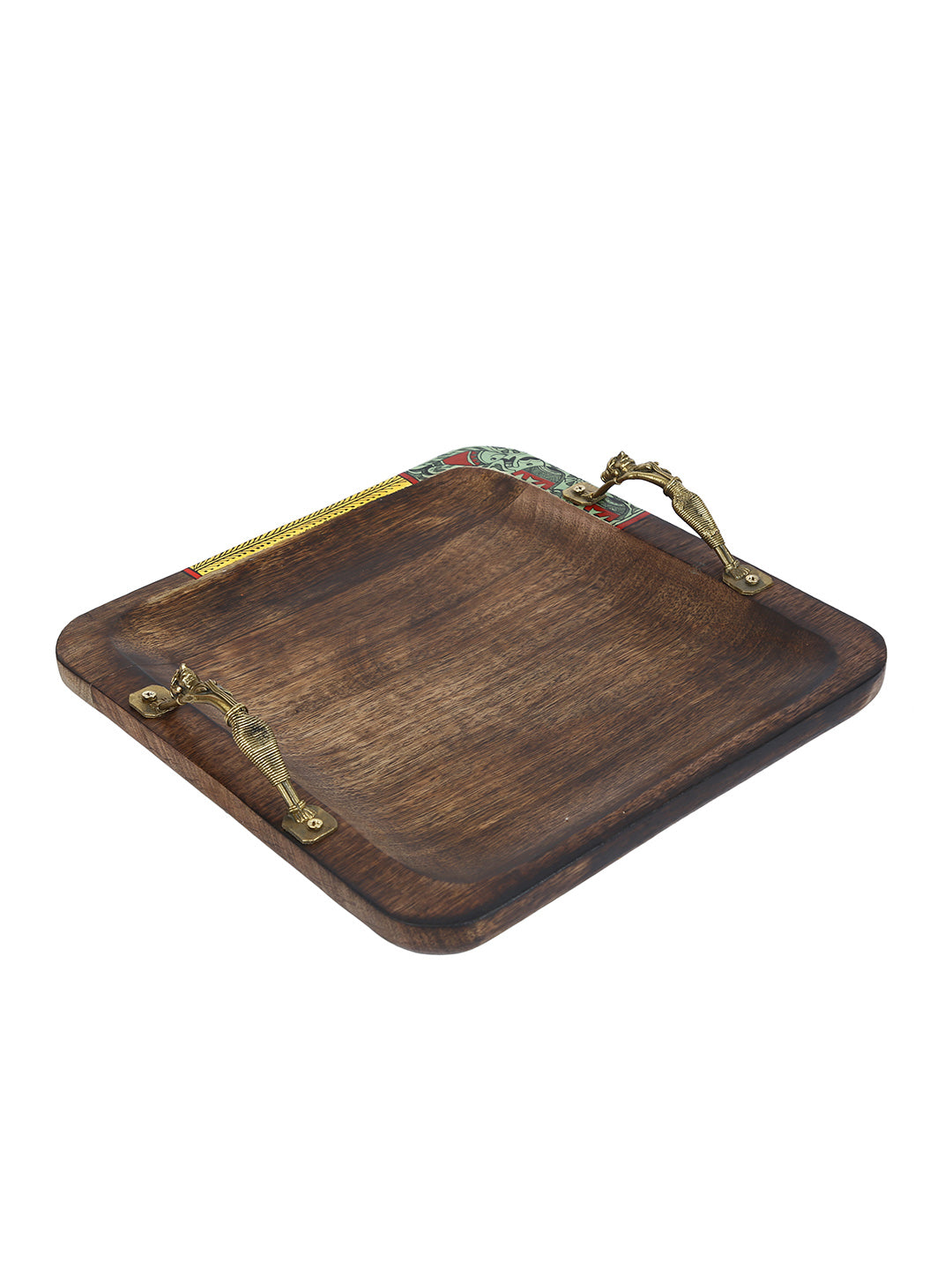 Quadrilateral Tray With Designer Handles