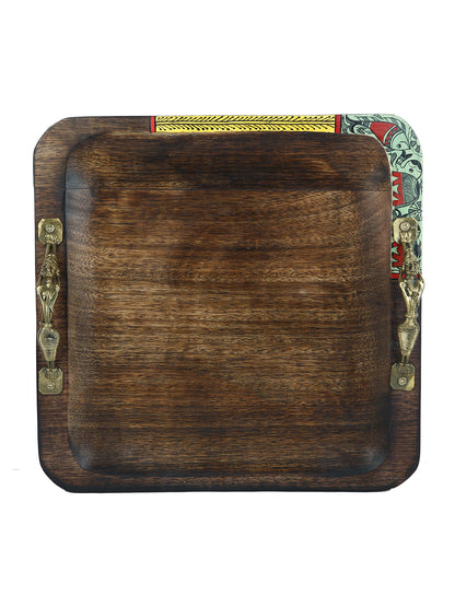 Quadrilateral Tray With Designer Handles