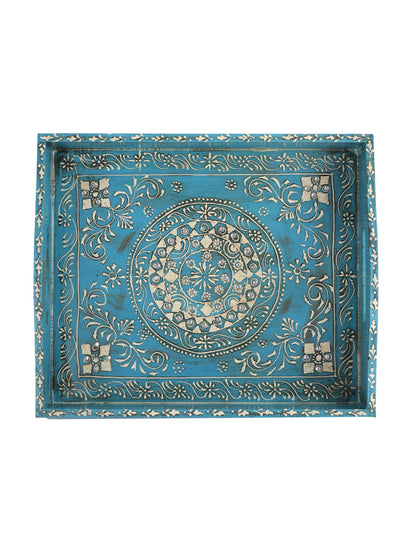 Rajasthani Prints Handcrafted Wooden Tray