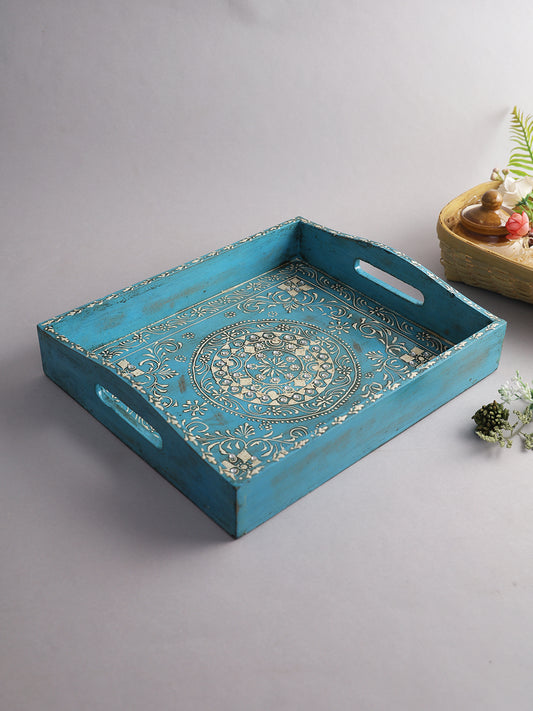 Rajasthani Prints Handcrafted Wooden Tray