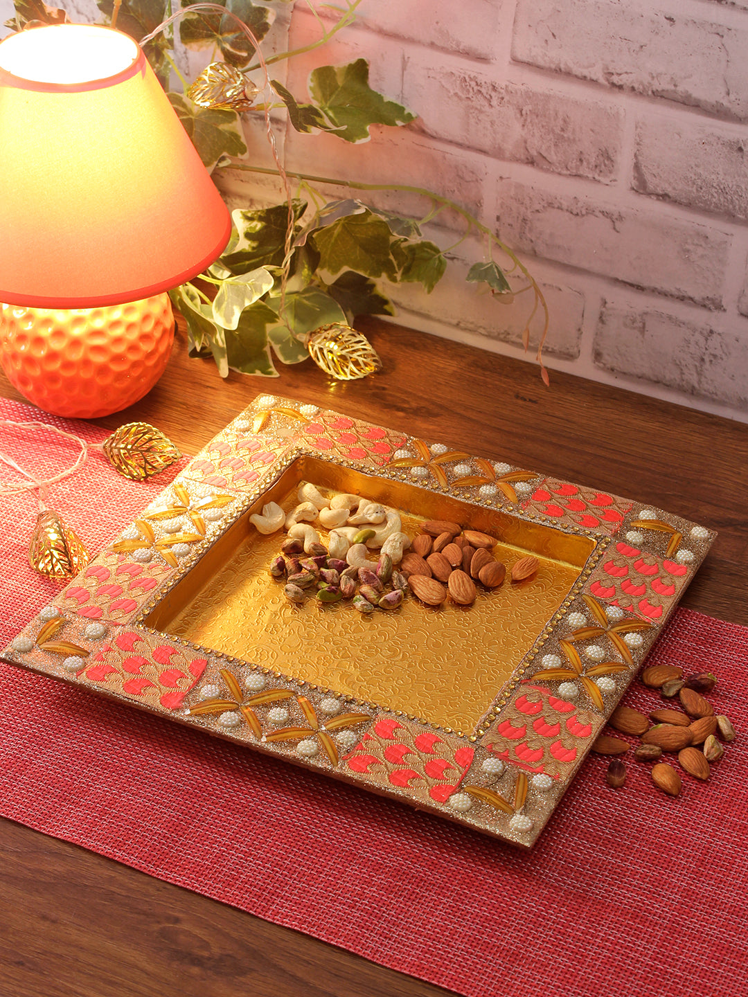 Multicolor Wooden Tray