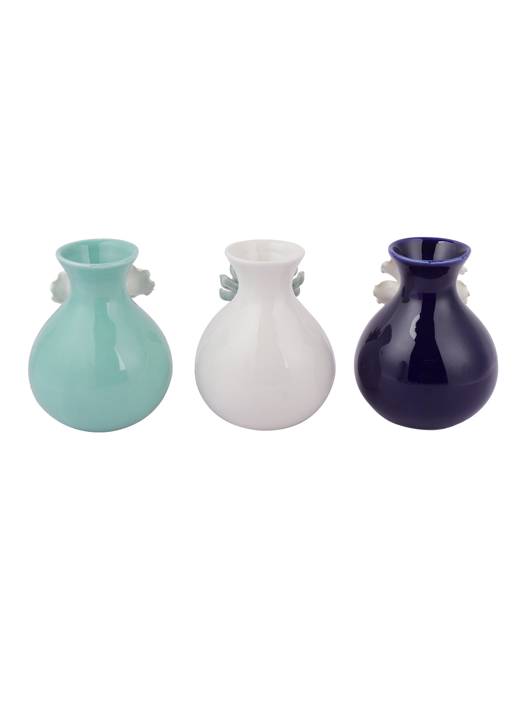 Multicolor Ceramic Flower Vase Set of 3