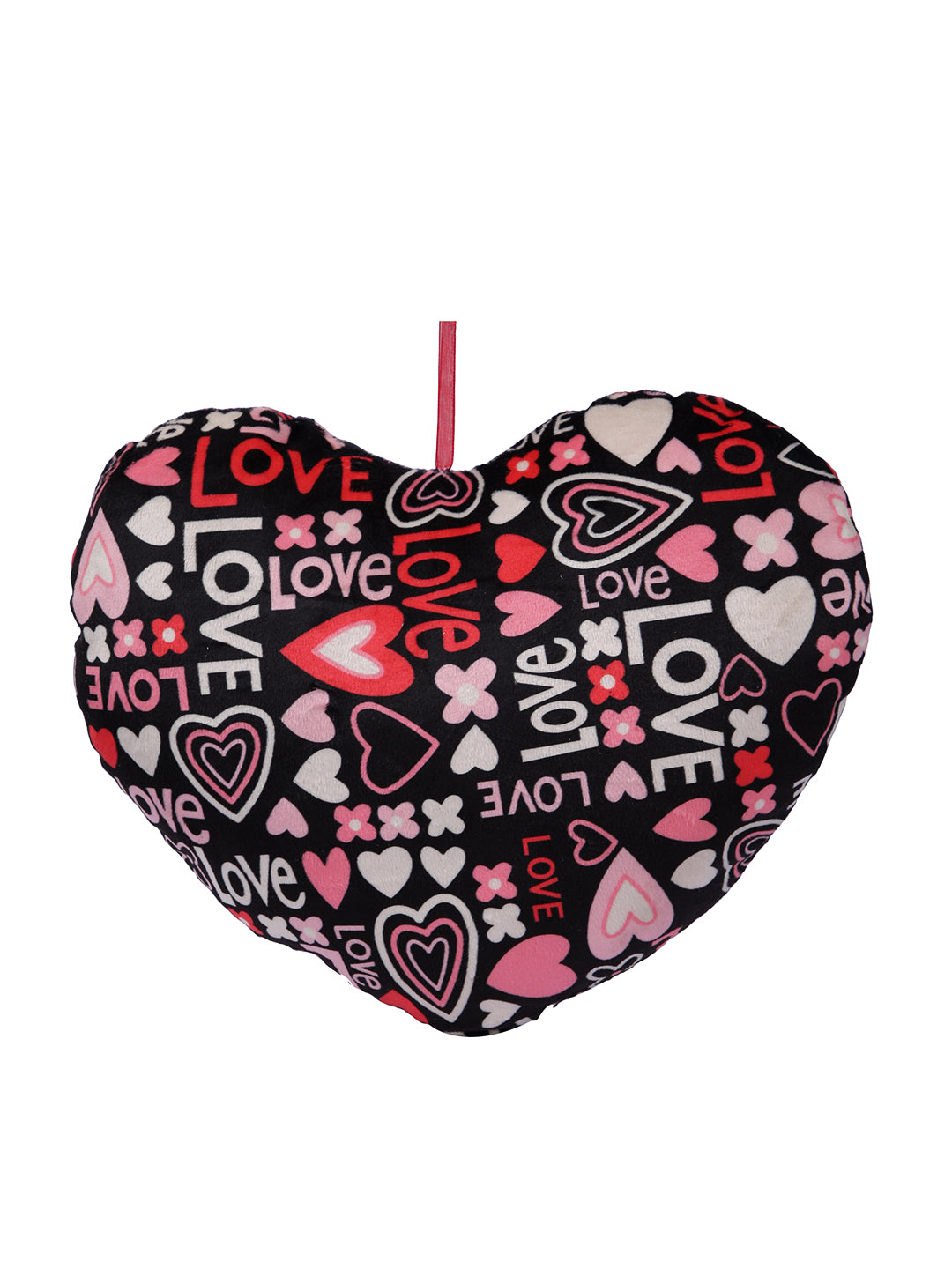 Love Bliss Heart Cushion with Teddy