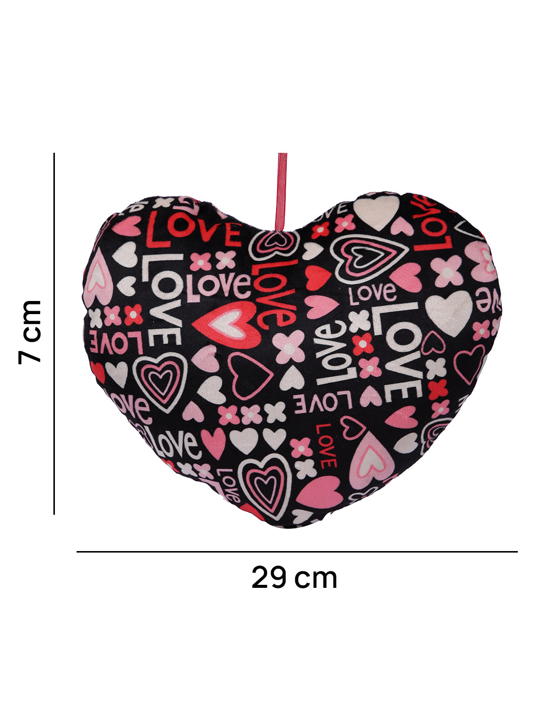 Love Bliss Heart Cushion with Teddy