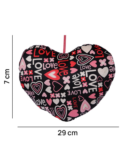 Love Bliss Heart Cushion with Teddy