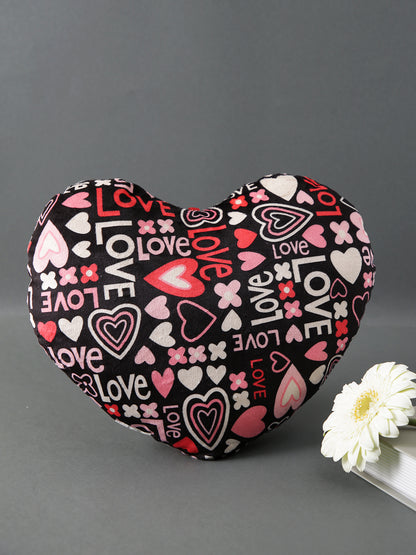 Love Bliss Heart Cushion with Teddy