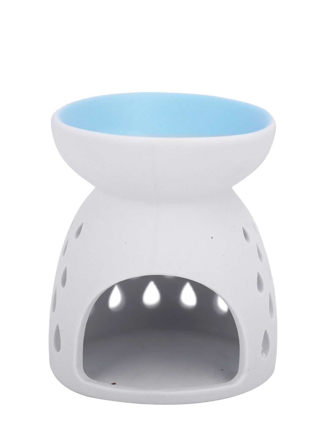 White & Blue Textured Ceramic Aroma OilDiffusers