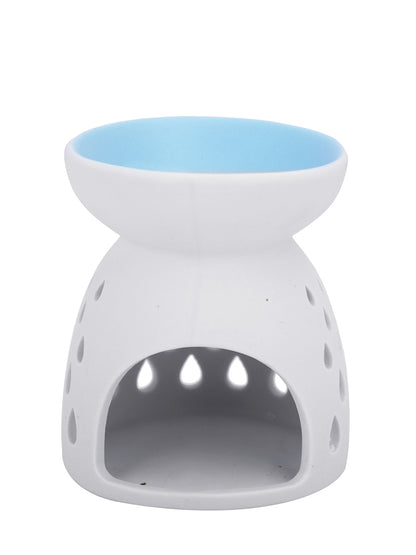 White & Blue Textured Ceramic Aroma OilDiffusers