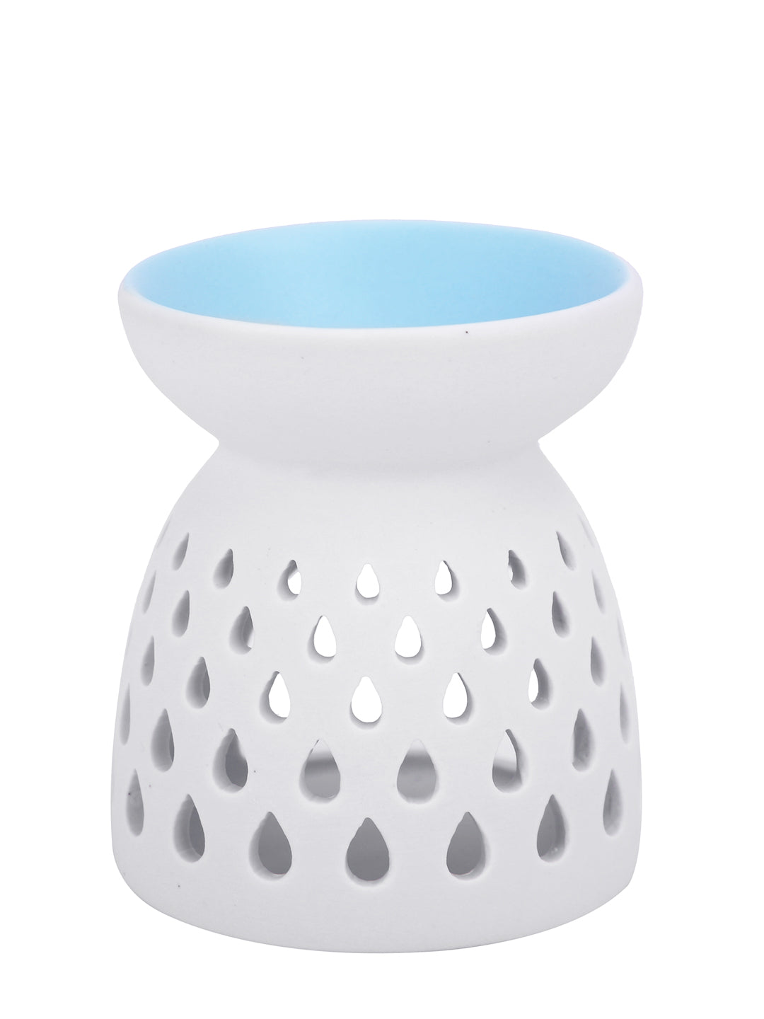 White & Blue Textured Ceramic Aroma OilDiffusers