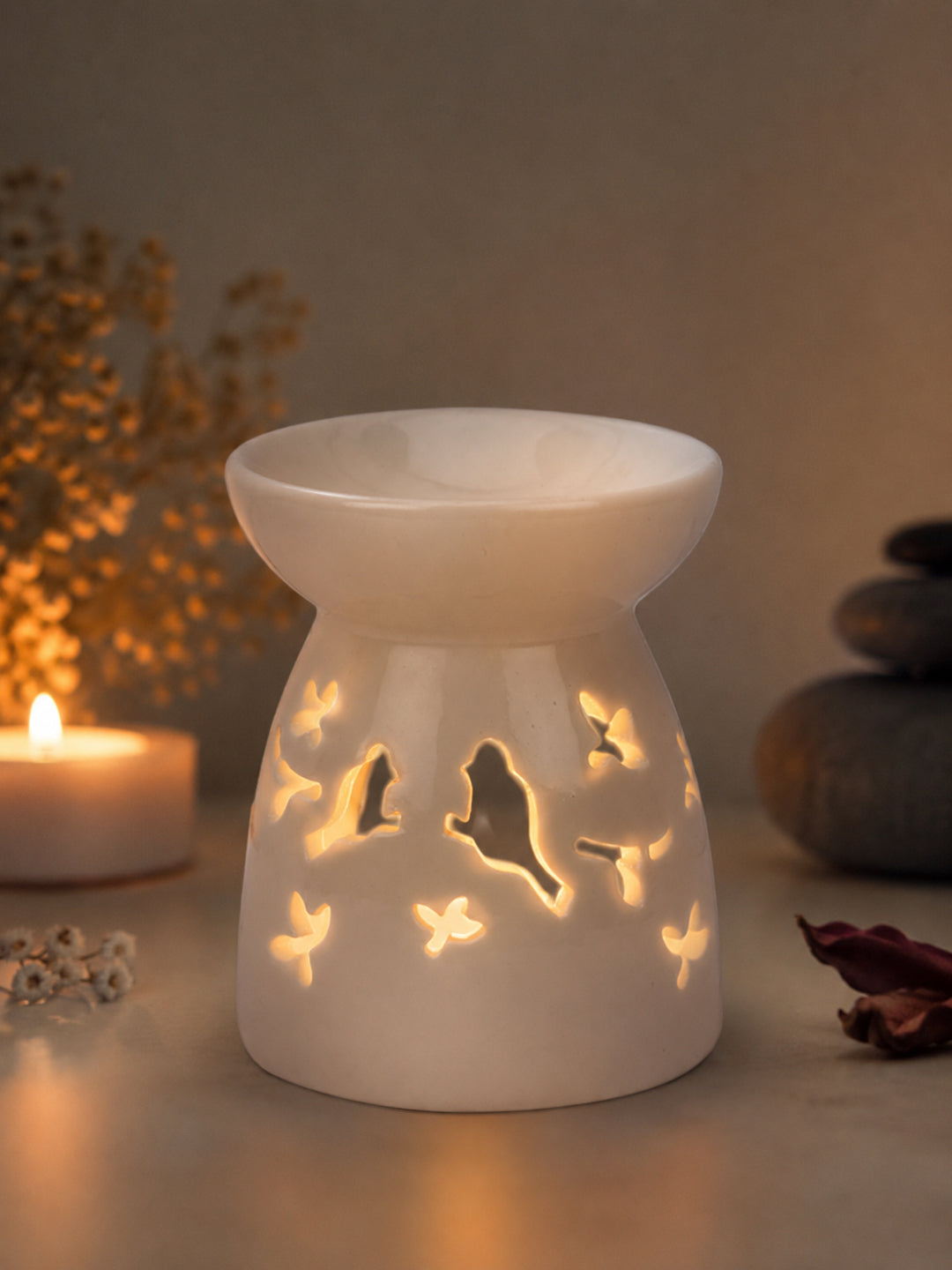 Artisanal Ceramic Scented Oil Burner for Modern Luxury Living