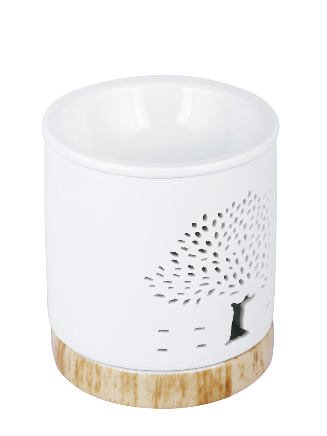 White & Beige Textured Ceramic Aroma OilDiffusers