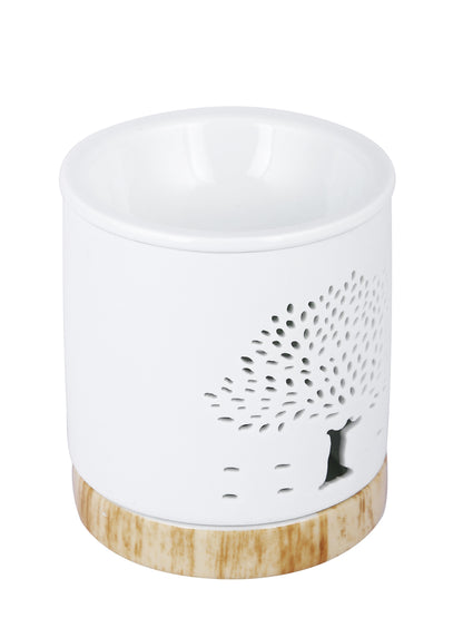 White & Beige Textured Ceramic Aroma OilDiffusers