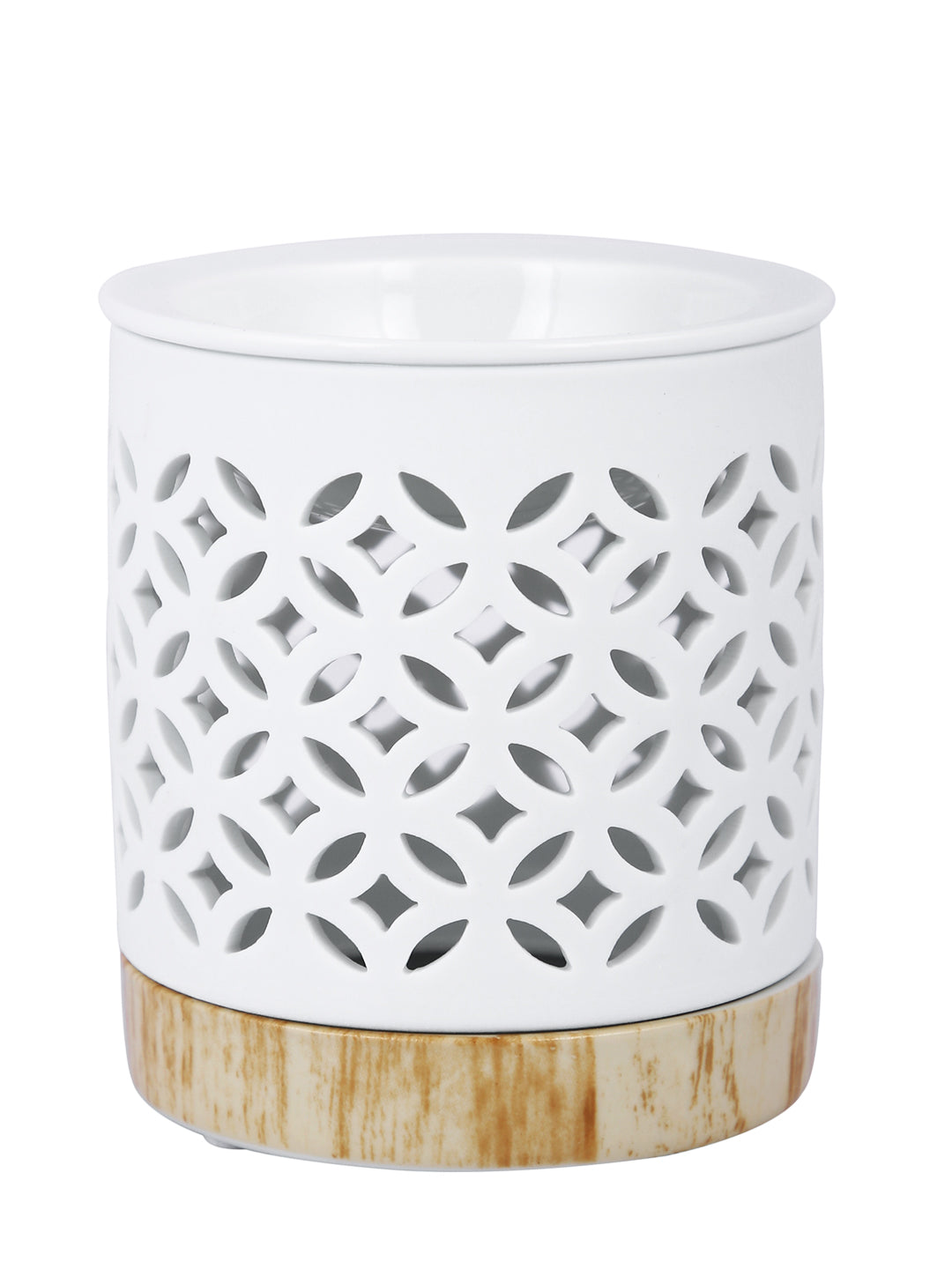 White & Beige Textured Ceramic Aroma OilDiffusers