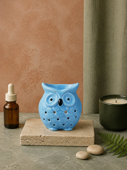 Blue & Black Ceramic Owl Aroma OilDiffusers