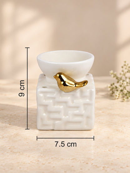 White Textured Ceramic Aroma OilDiffusers
