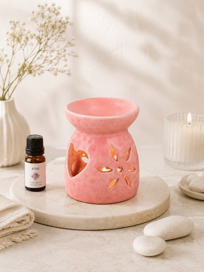 Pink Textured Ceramic Aroma OilDiffusers
