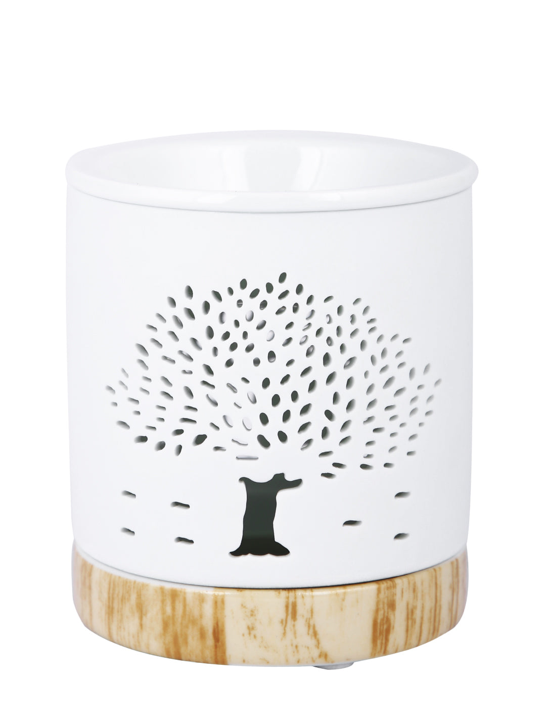 White & Beige Textured Ceramic Aroma OilDiffusers