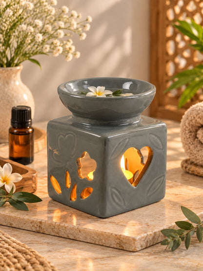 Grey Textured Ceramic Aroma OilDiffusers