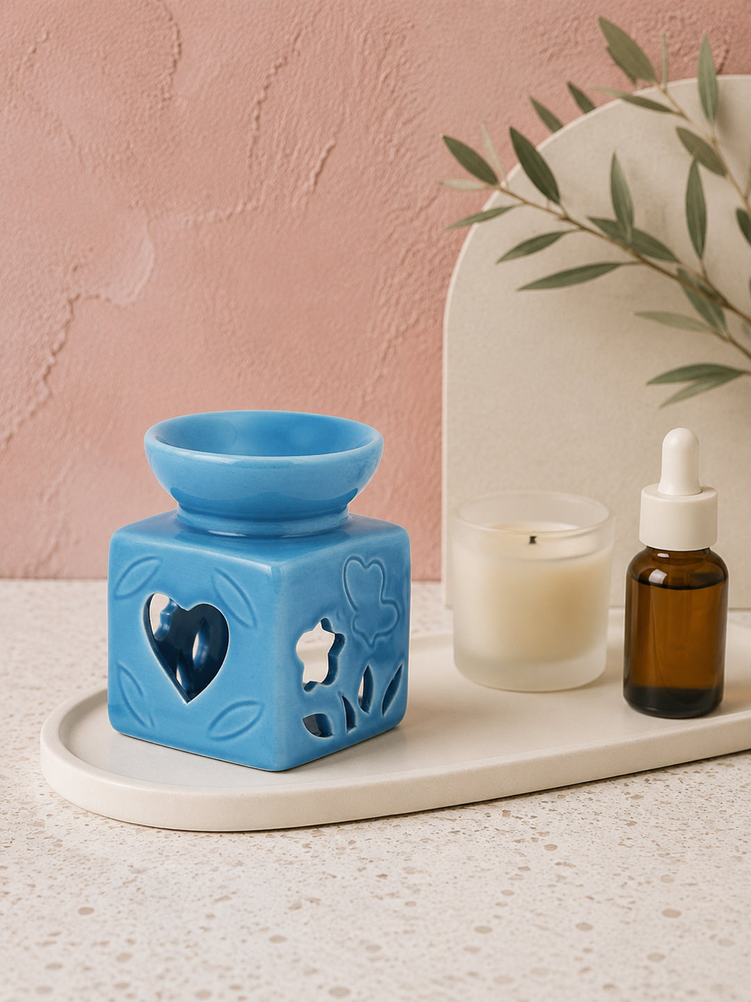 Blue Textured Ceramic Aroma OilDiffusers