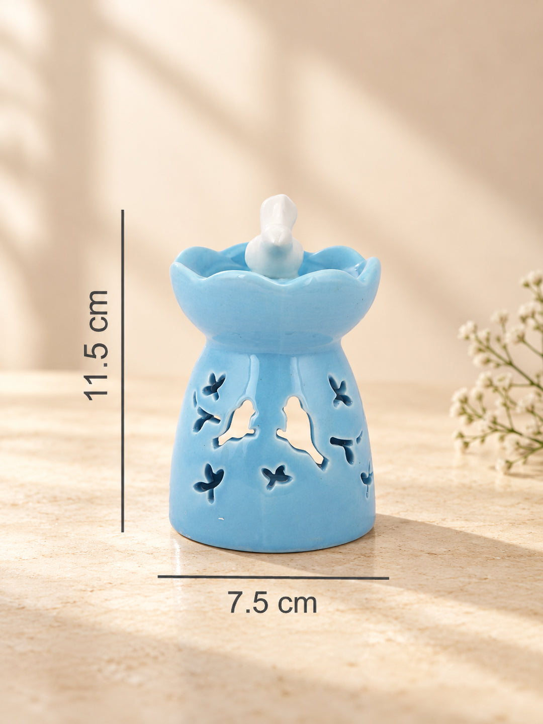 Blue & White Textured Ceramic Aroma OilDiffusers