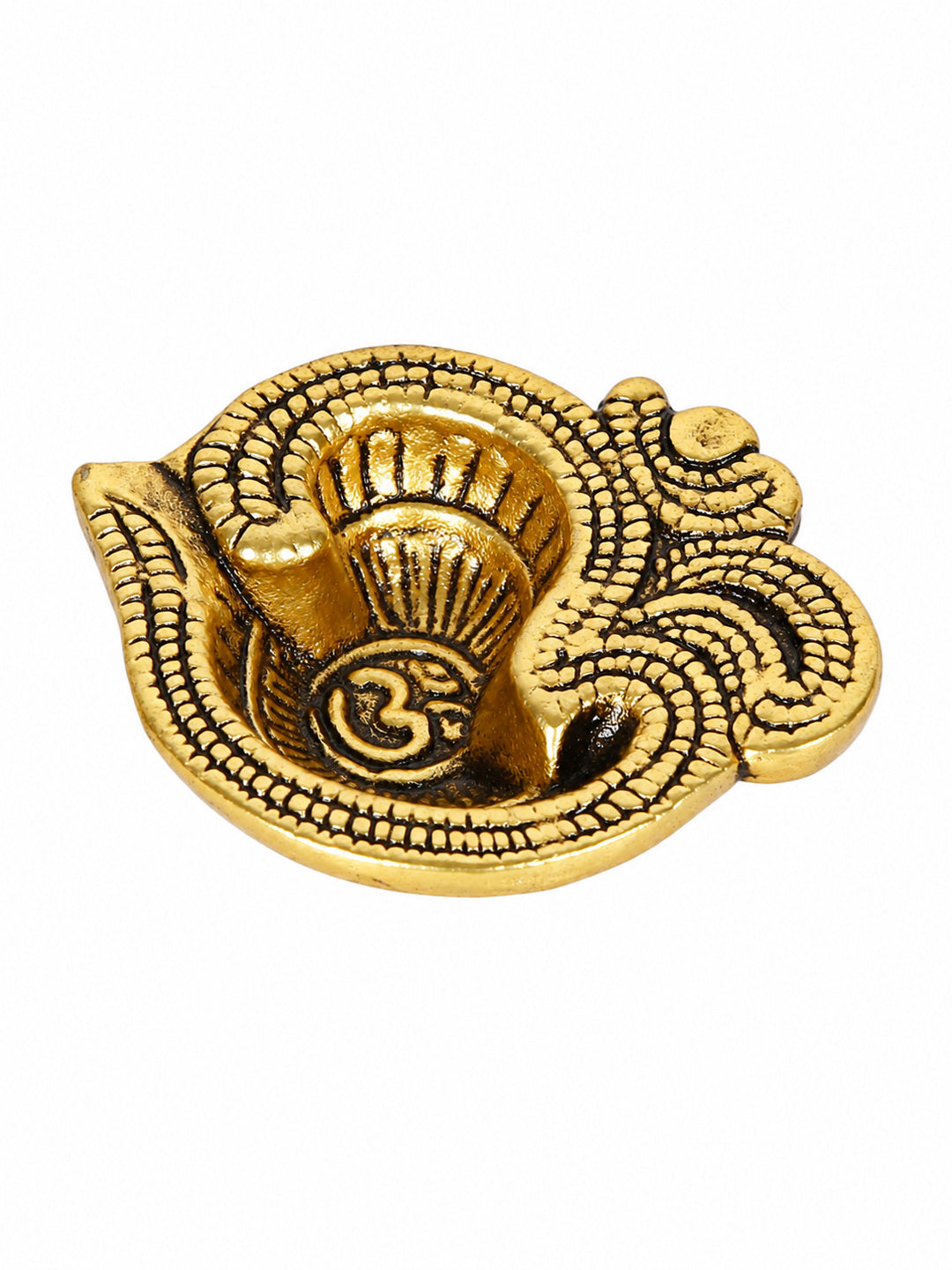 Gold-Toned Textured Pooja Essentials