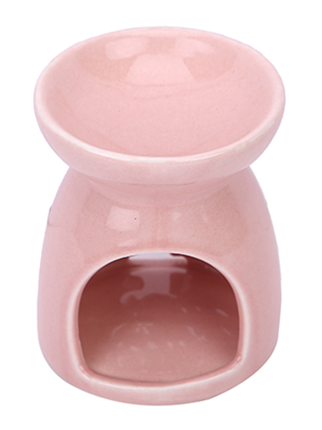 Artisanal Pink Ceramic Oil Burner For Sophisticated Home Fragrance