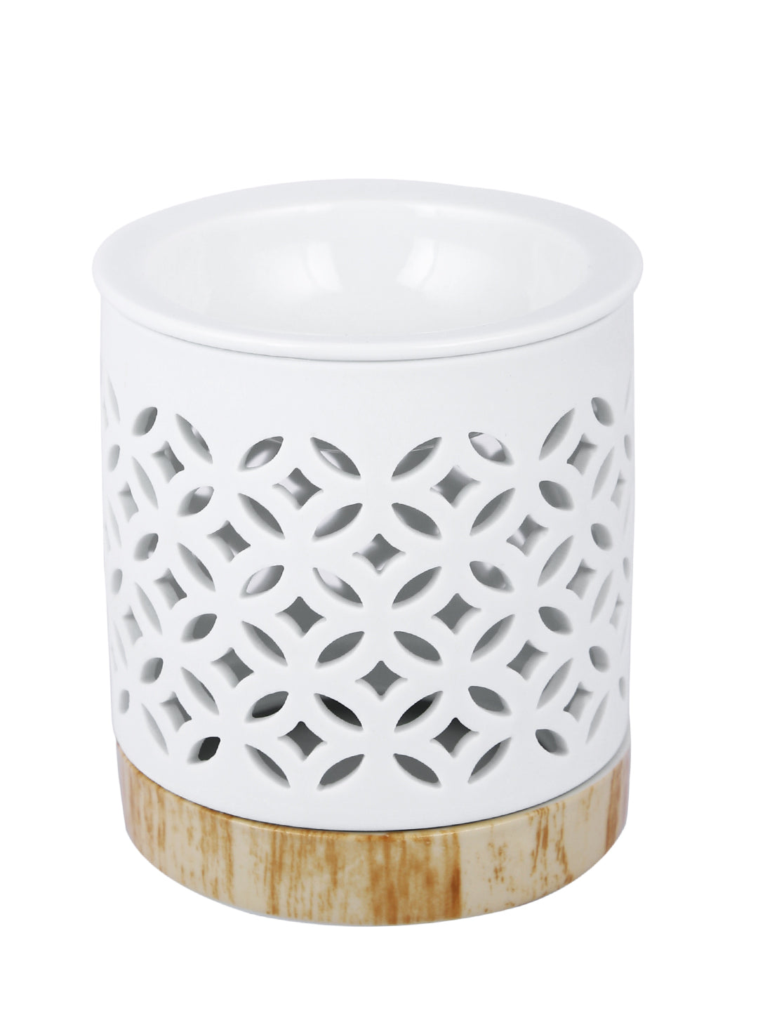 White & Beige Textured Ceramic Aroma OilDiffusers