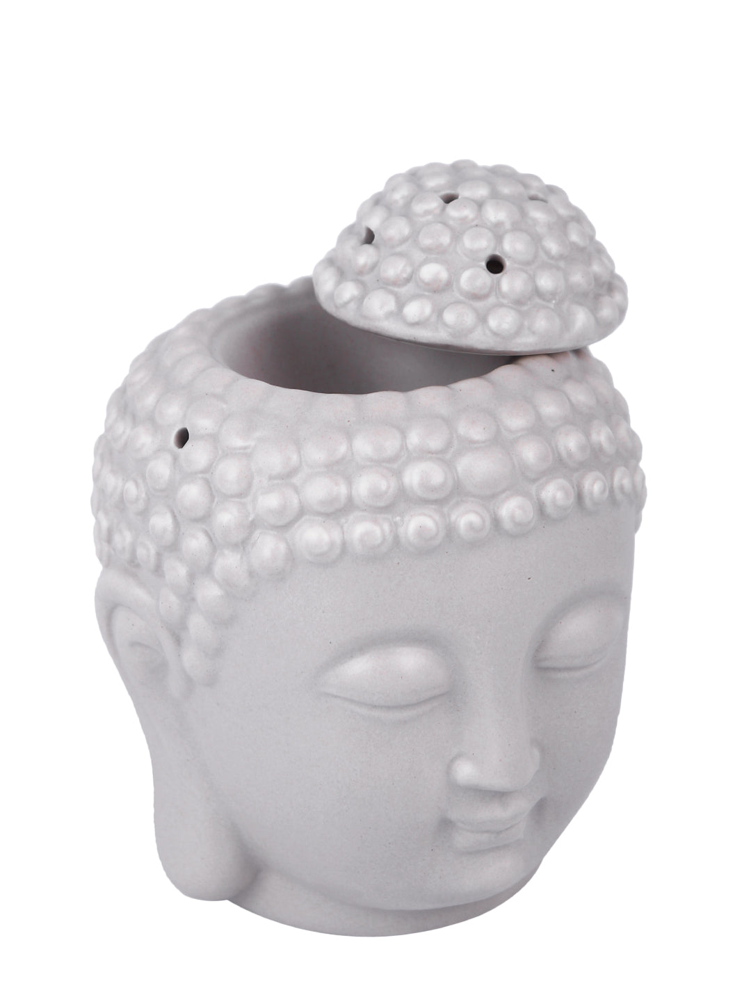 Grey Textured Zen Gradient Buddha Head Diffuser