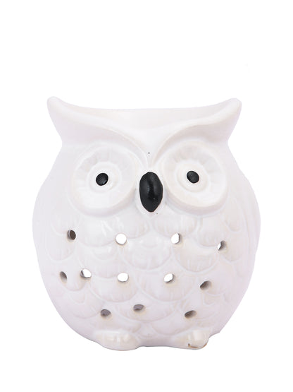 White & Black Ceramic Owl Aroma OilDiffusers