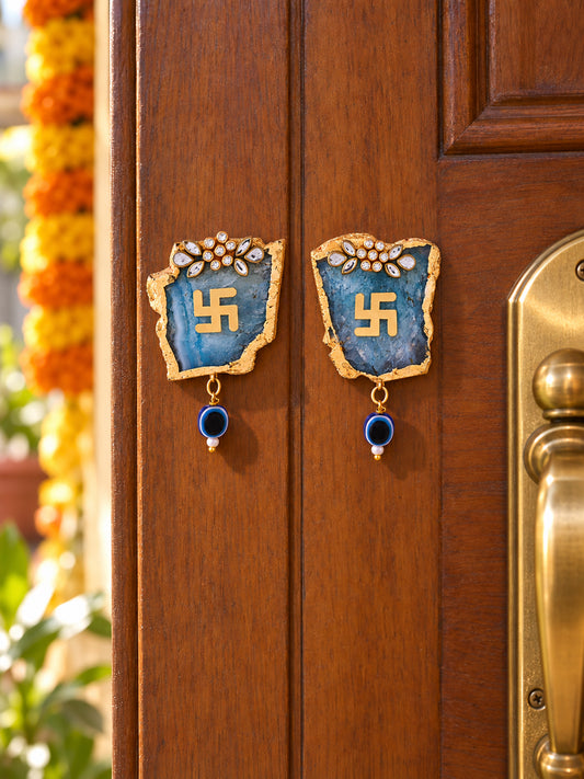 Swastik Agate Wall Hanging