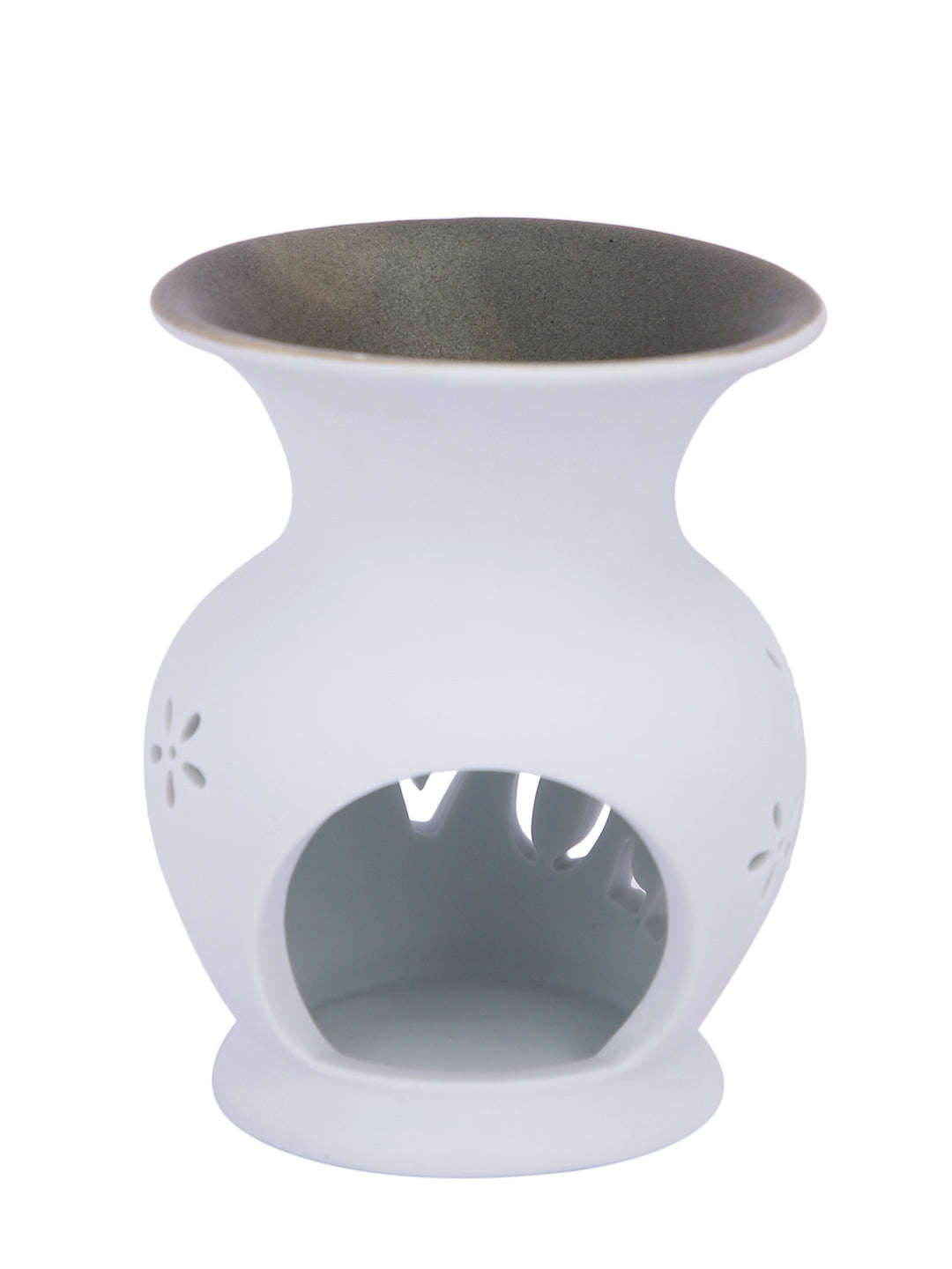 Black LOVE Cutout Ceramic Oil Burner Tealight Aromatherapy Vase