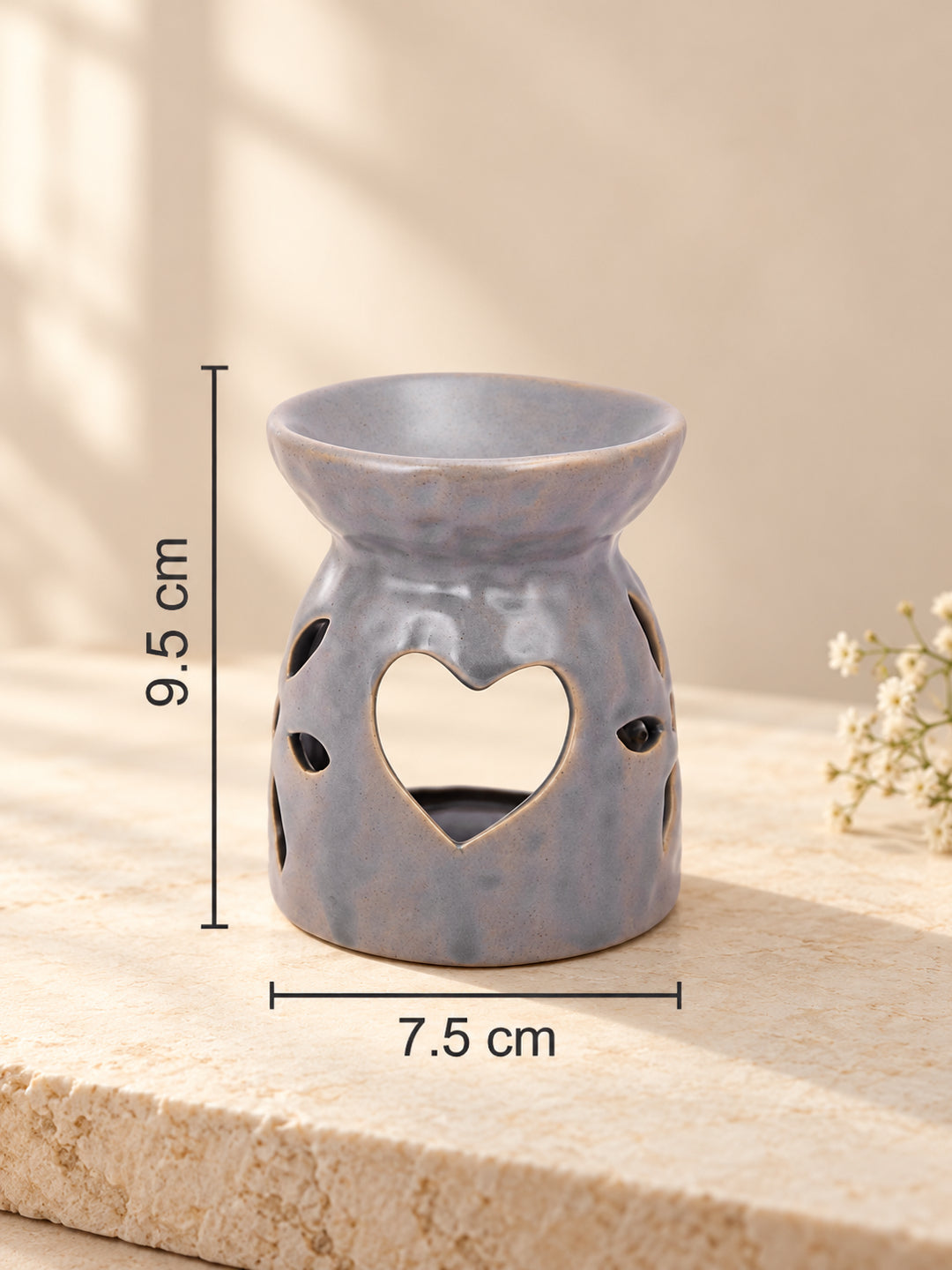 Grey Textured Ceramic Aroma OilDiffusers