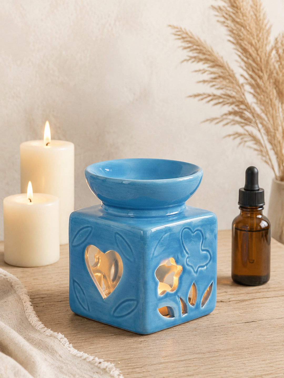 Blue Textured Ceramic Aroma OilDiffusers