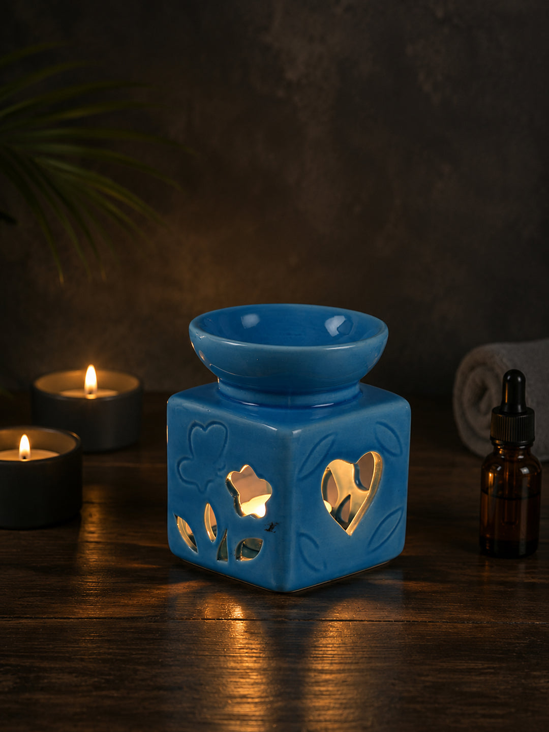 Blue Textured Ceramic Aroma OilDiffusers