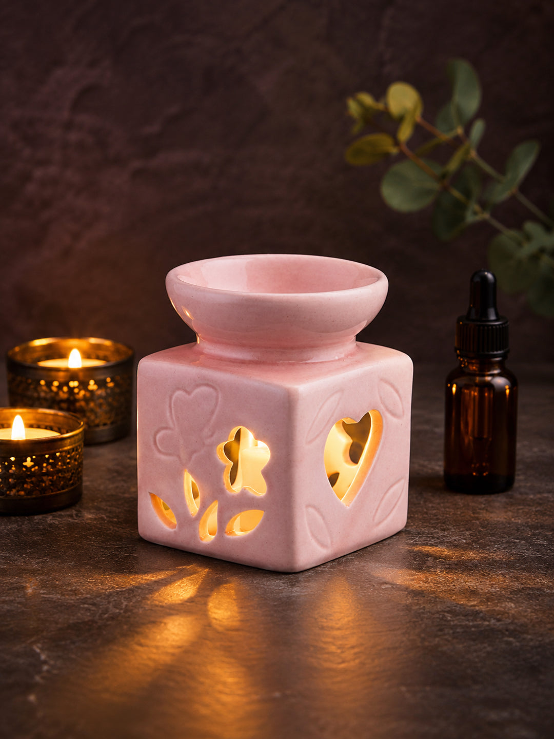 Pink Textured Ceramic Aroma OilDiffusers
