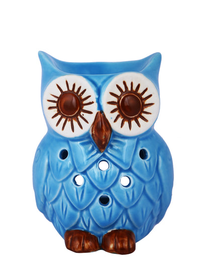 Blue & White Ceramic Owl Aroma Oil Diffusers