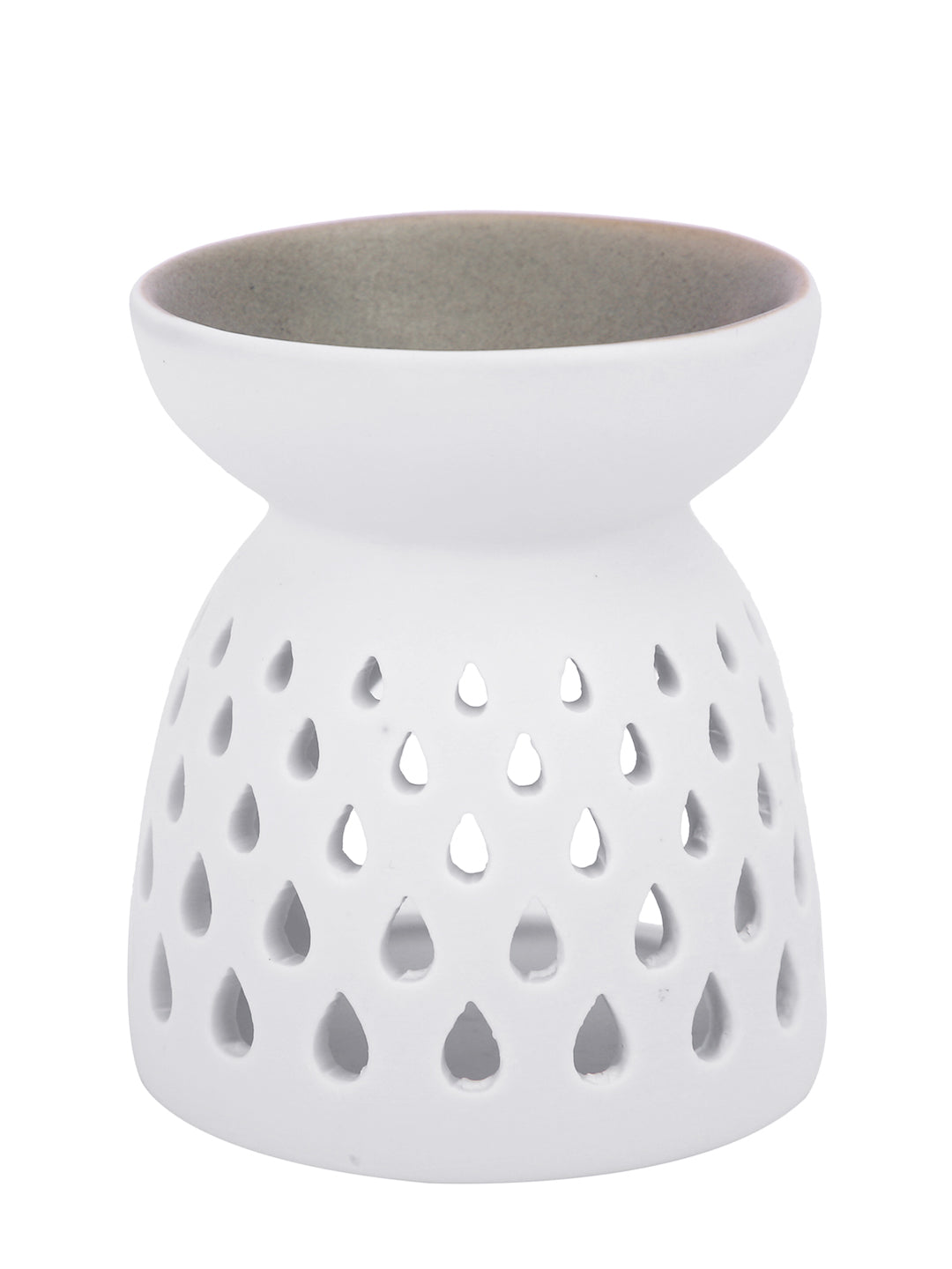 White Textured Ceramic Aroma OilDiffusers