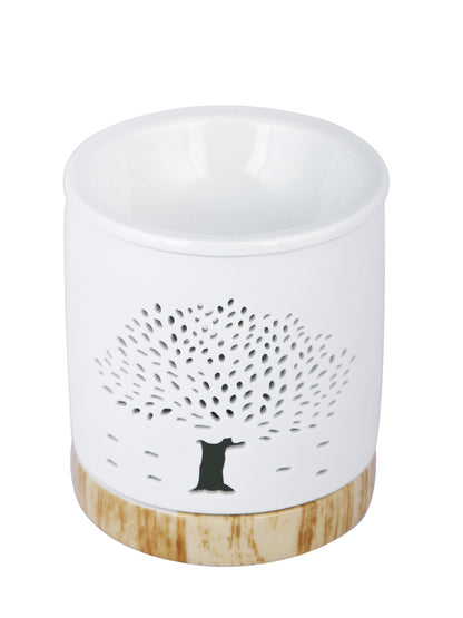 White & Beige Textured Ceramic Aroma OilDiffusers