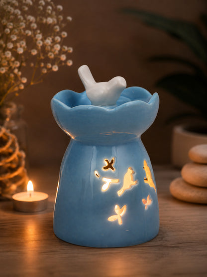 Blue & White Textured Ceramic Aroma OilDiffusers