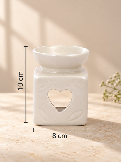 White Textured Ceramic Aroma OilDiffusers