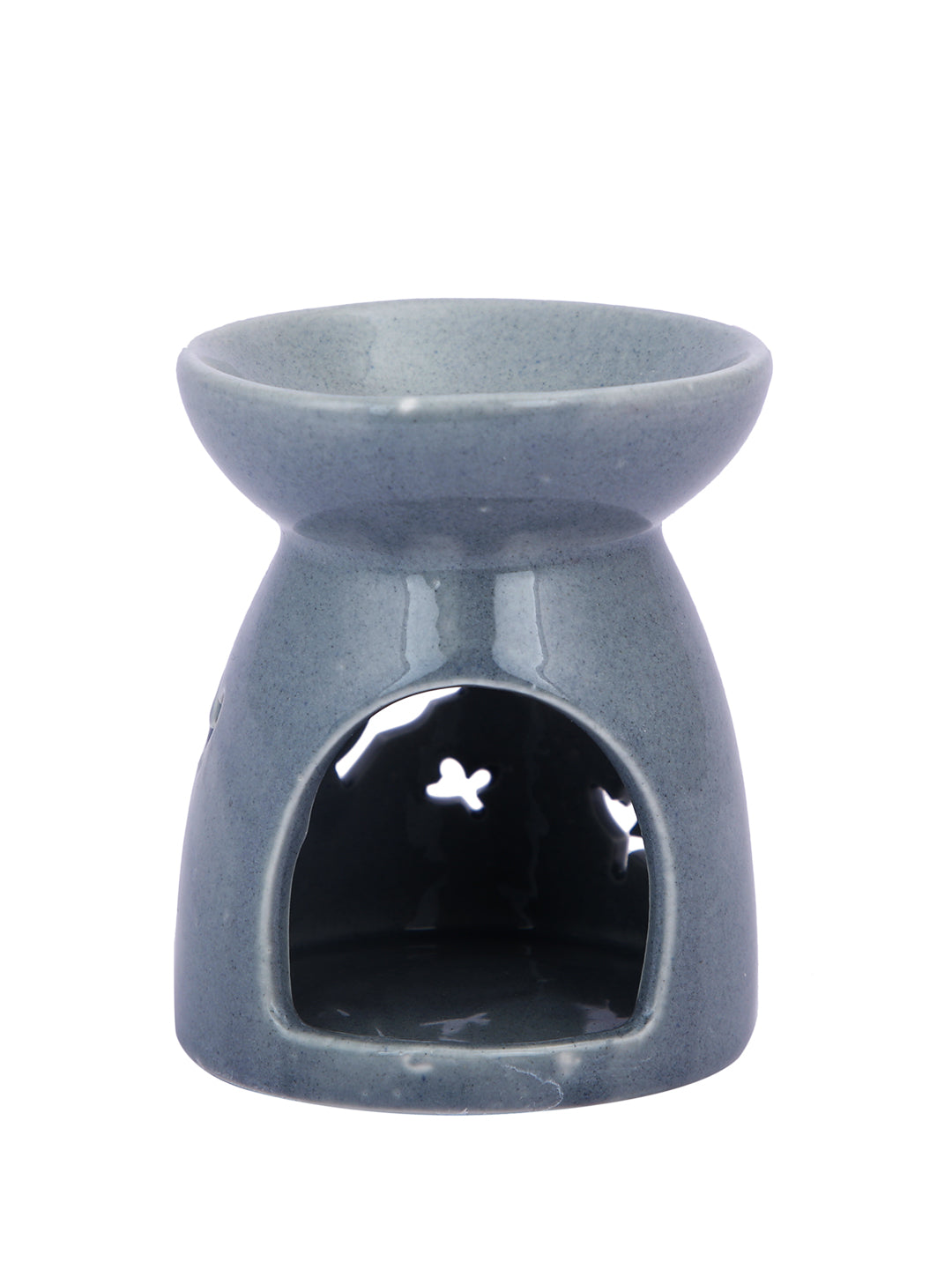 Grey Ceramic Delicate Bird & Butterfly Aroma Oil Burner