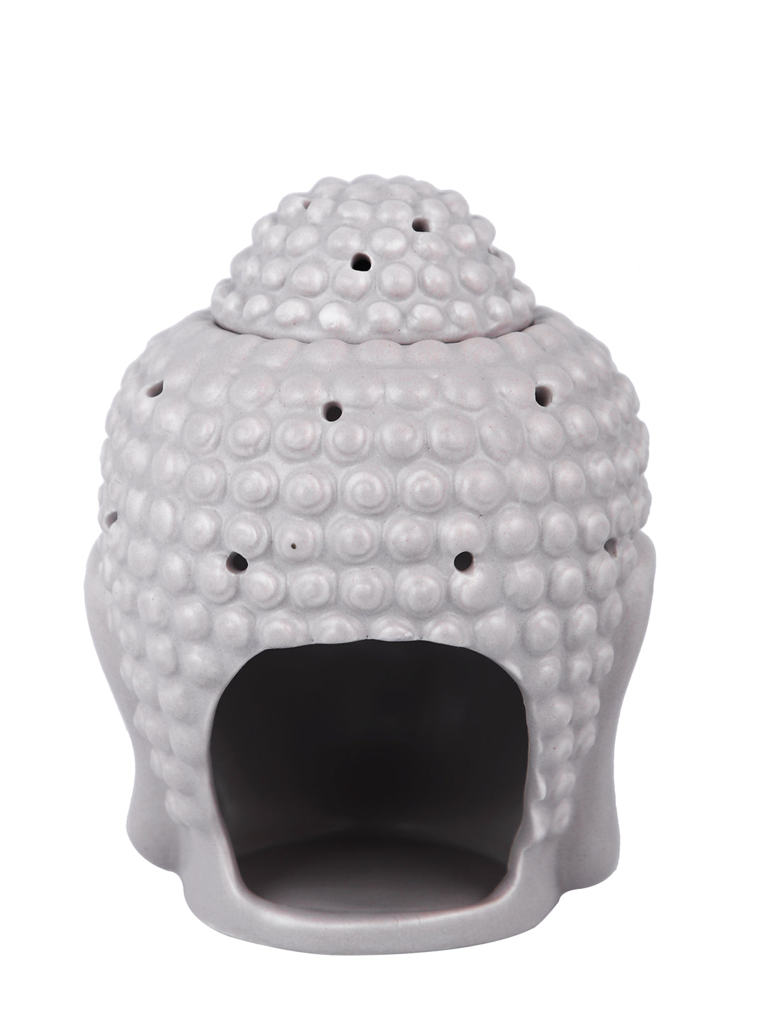 Grey Textured Zen Gradient Buddha Head Diffuser