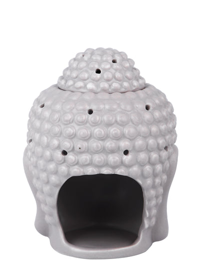 Grey Textured Zen Gradient Buddha Head Diffuser