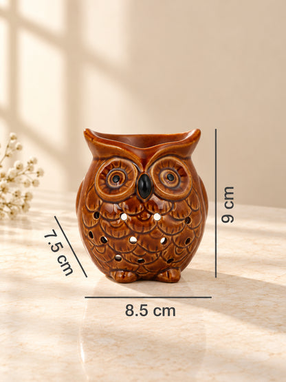 Brown Ceramic Owl Aroma OilDiffusers