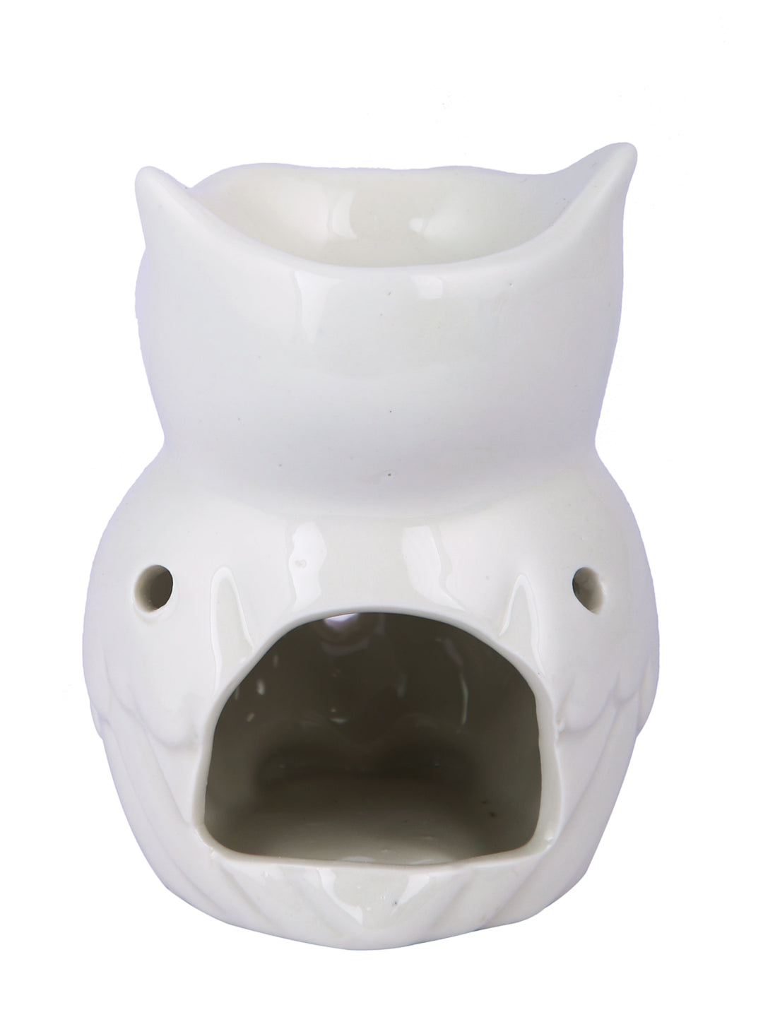 White & Brown Textured Owl Ceramic Aroma OilDiffusers